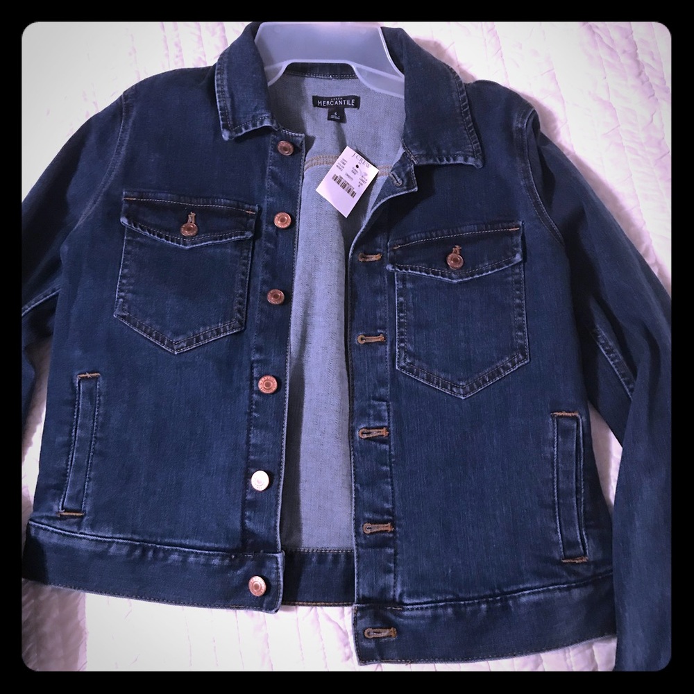 NWT j crew blue jean jacket